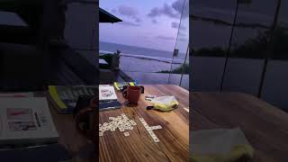 📸 bananagrams view beachfront ubud Nusadua bali traveling sololiving [upl. by Akcired482]