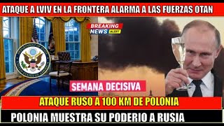 Ataque ruso a 100 kilómetros de Polonia enciende las alarmas de la Otan [upl. by Engedi]