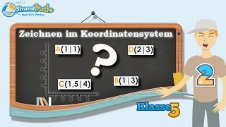 Koordinatensystem Punkte zeichnen  Klasse 5 ★ Übung 2 [upl. by Oluas557]