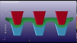 Moldex3D Compression Molding Simulation of Sheet Molding Compound SMC with LSDYNA [upl. by Andonis]