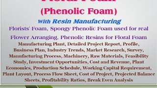 Floral Foam Phenolic Foam With Resin Manufacturing [upl. by Atokad]