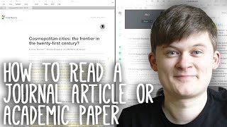 How to Read Take Notes On and Understand Journal Articles  Essay Tips [upl. by Chao]