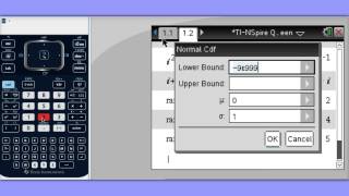 TINSpire Quick Tip 42  Percentiles for a Normal Distribution [upl. by Golanka]