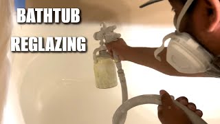 HOW TO REGLAZE A BATHTUB  PROFESSIONAL BATHTUB REGLAZING even for DIY  DP TUBS REGLAZING [upl. by Stoddard]