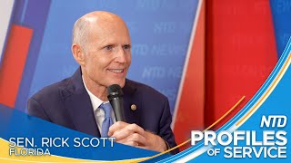 Sen Rick Scott on Being a ‘Man in the Arena’  NTD’s Profiles of Service [upl. by Nnylirak]