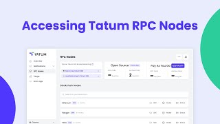 Tatum Dashboard Accessing RPC Nodes [upl. by Kenny924]