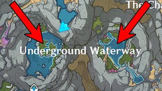 How to go to Underground Waterway  Genshin Impact [upl. by Aineg]