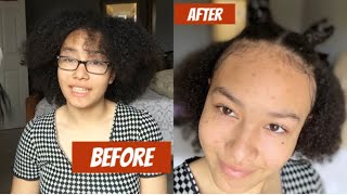 Natural Hair Transformation Recreating A Cute Kitty Hairstyle [upl. by Haraf342]