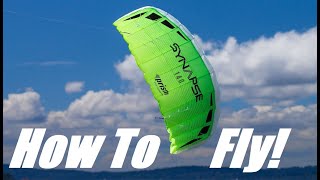 How To Fly a Stunt Kite  Prism Synapse  Snapshot  Parafoil [upl. by Alesram]