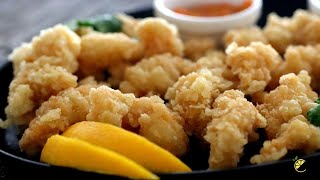 Calamar Croustillant  How to make Restaurant Style Fried Calamari [upl. by Eugenio131]