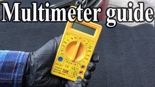 How to Use a MULTIMETER  Beginners Guide Measuring Volts resistance continuity amp Amps [upl. by Warthman794]