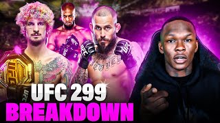 Calf Kicks Arent Fun To Deal With  Israel Adesanyas UFC 299 Breakdown amp Picks [upl. by Anneres331]