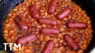 Baked Beans and Cocktail Weenies  Easy Cooking [upl. by Ecnav498]