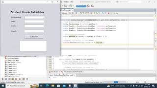 Student Grade Calculator Using Java Netbeans [upl. by Berlyn]