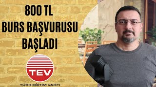 BURS BAŞVURU BAŞLADI TEV BURSU BURS VEREN KURUMLAR 2021 [upl. by Victoria]