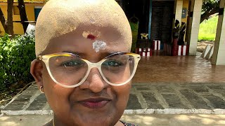 My Tonsure video Mottai vlog  Long video as requested by subscribers without any edit videofeed [upl. by Atiroc213]