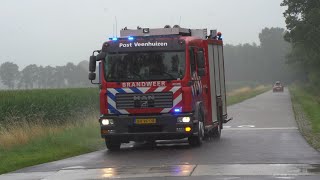 Brandweer Veenhuizen naar brand in gevangenis Klein Banckenbosch Norgerhaven [upl. by Lehteb]