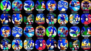 Sonic 1Sonic 2 Sonic Dash Sonic Forces Sonic Dash 2Go Sanic Goo Sonic CD Classic Sonic Hedge [upl. by Furlong391]