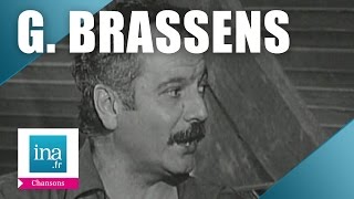 Georges Brassens quotLes copains dabordquot  Archive INA [upl. by Nagorb719]