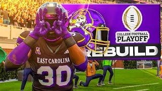 Can We Make The Playoffs Year 1 ECU Rebuild College Football 25 [upl. by Haram]