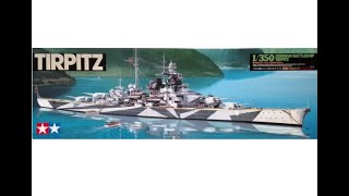 1350 scale German Battleship Tirpitz by Tamiya Part 6 [upl. by Gerius233]