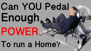 Can you Pedal Enough Energy to run a Home [upl. by Noyad]