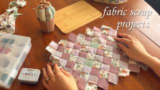 my handmade diary 4🌷mini patchwork ironing board🪡Slow Stitching in the Afternoon  sewing vlog [upl. by Plotkin601]