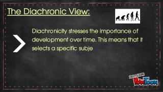 Synchronic vs Diachronic Perspective [upl. by Magda538]