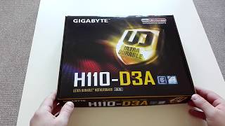 Płyta główna gigabyte h110D3A do koparki kryptowalut [upl. by Adnuahs337]