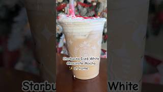 Starbucks Iced White Chocolate Mocha Easy Recipe coffeeshorts [upl. by Nabala]