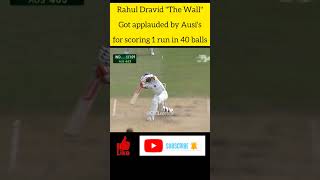 Rahul Dravid defence 1 run in 40 balls shorts youtubeshorts rahuldravid cricket viratkohli [upl. by Nilo]