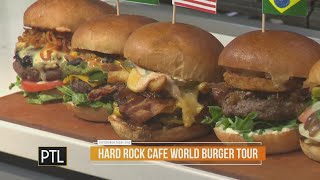 PTL First Bite The Hard Rock Cafes quotWorld Burger Tourquot [upl. by Kerekes]