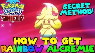 How to get RAINBOW ALCREMIE in Pokemon Sword Shield  100 Working Method [upl. by Kikelia]