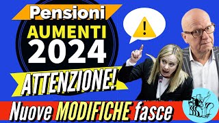 PENSIONI❗️RIVALUTAZIONE 2024 👉 NUOVA MODIFICA FASCE PEREQUATIVE❓Ecco chi ci rimette 🤷‍♂️ [upl. by Aneehs815]