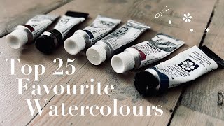 My Top 25 Favourite Watercolours ☄  ⋆ [upl. by Ambrogio334]