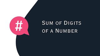 Sum of Digits of Number in JavaScript [upl. by Umont]