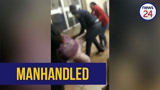 WATCH Woman manhandled by police after assaulting officer over poor service [upl. by Hewett506]