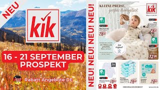 KİK Prospekt Werbung  Rabatt Angebote DE  Prospekt Gültig von 16092024 [upl. by Anivas]