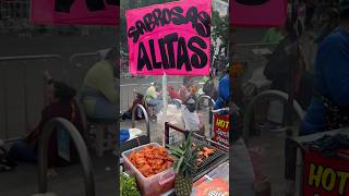 Alitas a la BBQ callejeras en CDMX alitas BBQ botanas foodie viral parati [upl. by Eentrok]