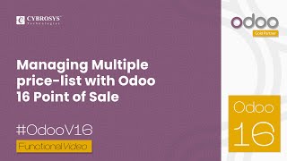 Managing Multiple Price List With Odoo 16 Point of Sale  Odoo 16 PoS [upl. by Cyril]