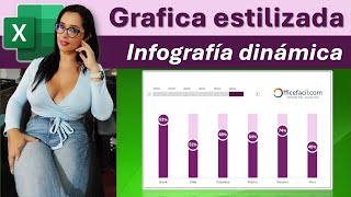 Infografía en excel  grafico personalizado [upl. by Jessey]