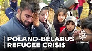 PolandBelarus border Activists say more and more refugees need help [upl. by Gratiana521]