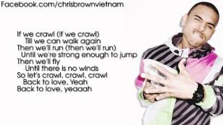 Chris Brown  Crawl Lyrics Video [upl. by Balthazar]