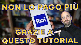 Come NON PAGARE mai più il CANONE RAI e DARE DISDETTA con il MIO TUTORIAL  TRUCCO per vedere la TV [upl. by Nicolle920]