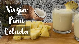 How to Make Virgin Pina Colada  Delicious Tropical Drink  Easy [upl. by Mun]