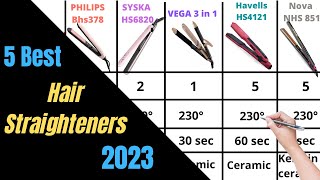 Best Hair Straightener in India 2023 Phillips vs Syska vs Vega vs Havells vs Nova Hair Straightener [upl. by Dwane]