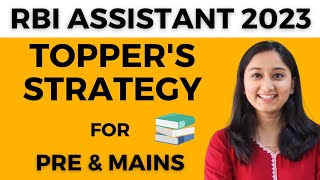 RBI ASSISTANT 2023 Preparation Strategy  RBI Assistant Toppers Strategy for Prelims amp Mains [upl. by Alonso894]