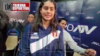 DECLARACIONES DE CAMILA MONGE VOLEIBOLISTA DE LA SELECCIÓN PERUANA SUB 17 [upl. by Kcirdnek]