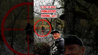 IS THIS THE MOST DANGEROUS FISHING SPOT fishing pike fishingvideos dangerfishing [upl. by Cresa]