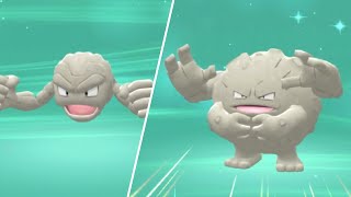 HOW TO Evolve Geodude into Graveler in Pokemon Brilliant Diamond and Shining Pearl [upl. by Llehcear]